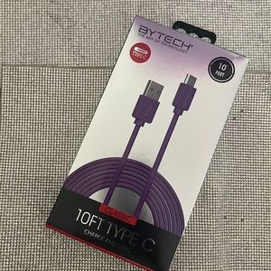 BYTECH Type-C Cable 10 ft purple